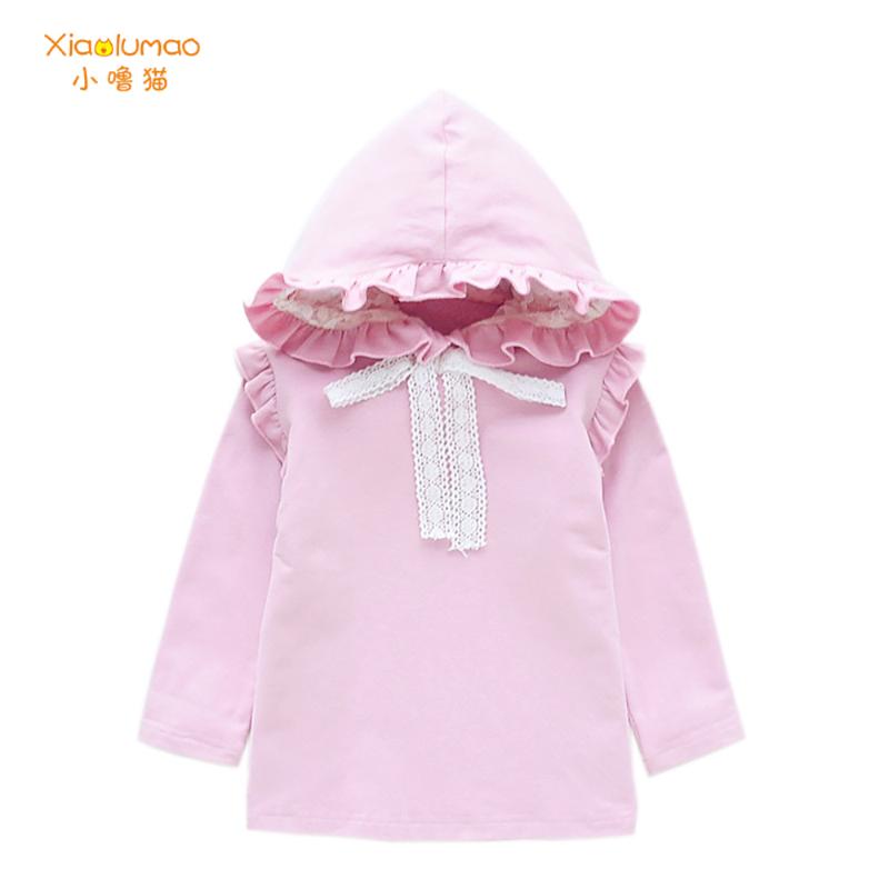 

Girls Dress Kids Clothes Sweater Hooded Dresses Autumn Winter Cute Girls Cotton Baby Clothing Princess Dress for Girl dropship, Gq822-pink