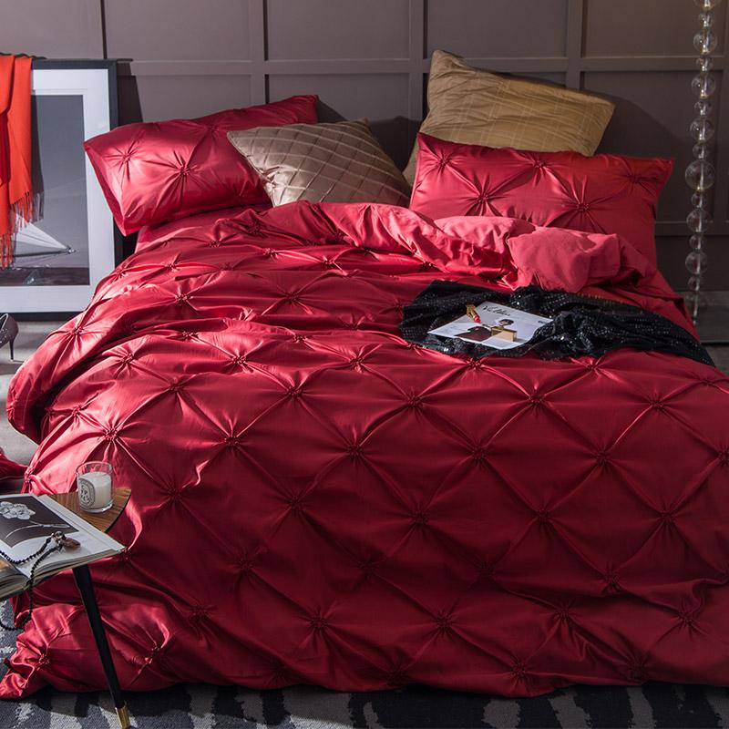 

18 NEW 100%cotton bedding set / bed linen / bedclothes bed sheet set bedspread, Red