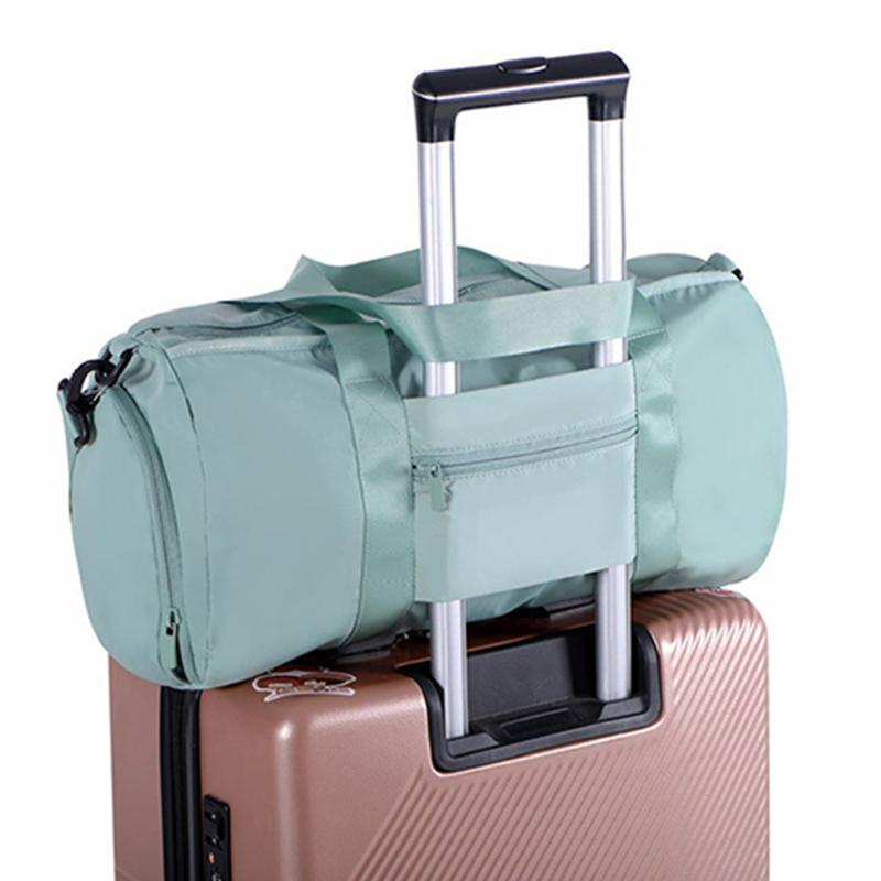 

Shoe Position Dry Wet Separation Yoga Fitness Bag Sport Bag Large Capacity luggage Travel Bags Portable women Handbags #BL2, Black