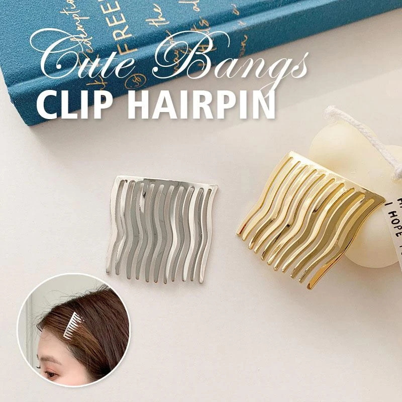 

2pcs Cute Bangs Clip Hairpin Alloy Lightweight No Fade Hair Clip Hair Accessories for Girls Women J55