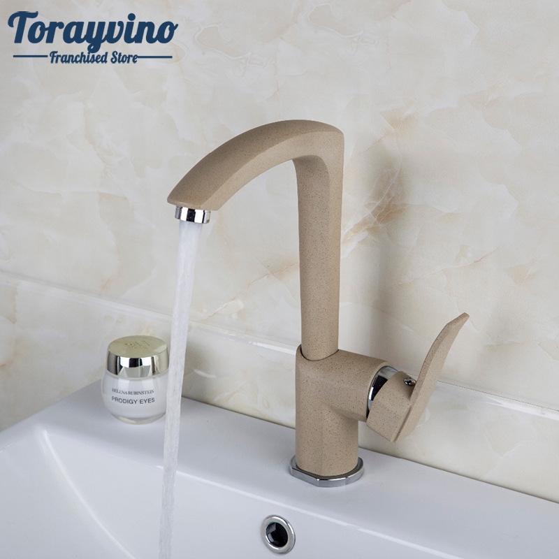 

Bathroom Basin Faucet bathroom faucets single handle Hot and Cold Water Tap Deck Mounted Mixer Tap.