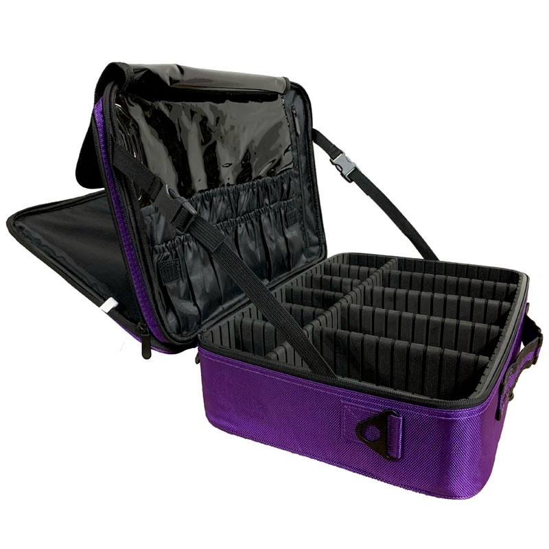 

2020 Professional Cosmetic Bag Organizer Women Travel Make Up Cases Large Capacity Cosmetics Suitcases For Makeup Beauty Case, Pink soft 2 layers