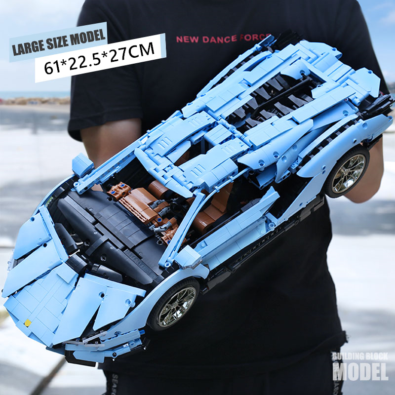 Lambor Remote control ghinis Racing Car Building Blocks Model Technic Series MouldKing 13056 3868+pcs Bricks Children Toys Christmas Birthday Gif-image-566038014