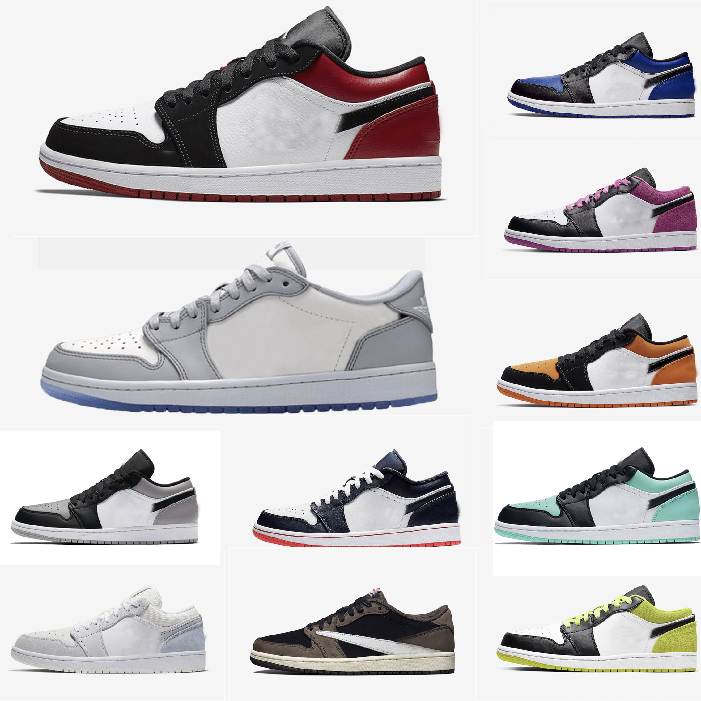 

2020 Running shoes High Light Smoke Grey Black Shoes Shattered Backboard Jumpman 1 1s Obsidian UNC White to Chicago Women Shoe, Color 19