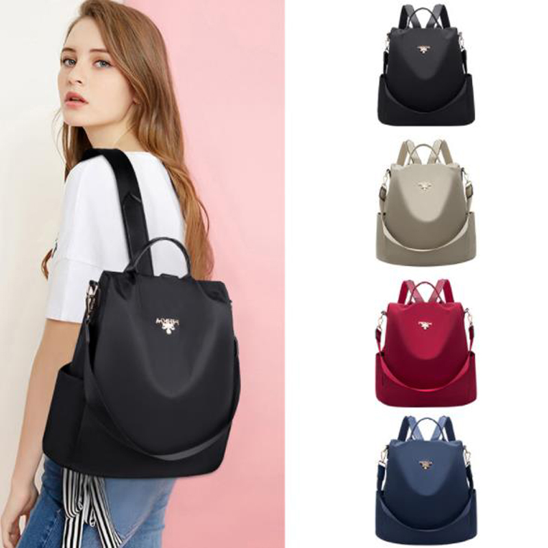 

New-backpacks fashion lady Oxford canvas Travel bag women charms handbag school bag free shipping, Red