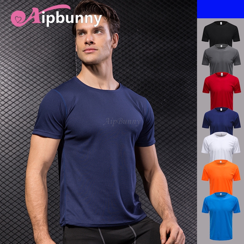 

Aipbunny 2020 New Gym Fitness Tights Top Tank Man' T-Shirt Male Soccer Jerseys Running T Shirt Demix Men' Sportswear Rashgard, Black