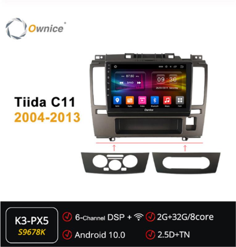

Ownice 4G DSP Android 10.0 GPS Car DVD Radio Multimedia Headunit ForNissan Tiida C11 2004 - 2013 360 Panorama Optical