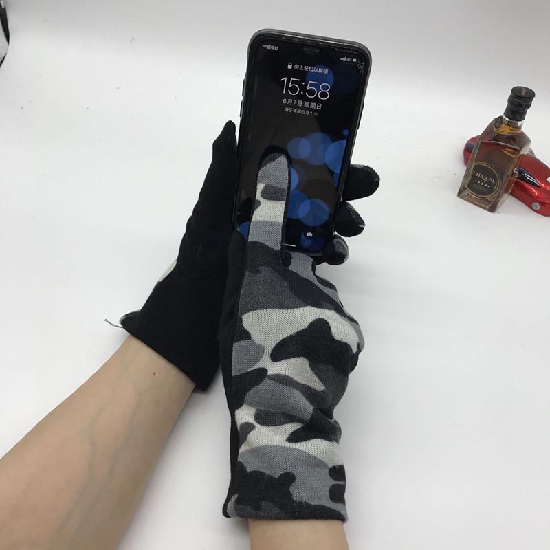 

Women's gloves do not lint material warmth can not afford the ball Lycra fabric winter warmth thickening driving touch screen