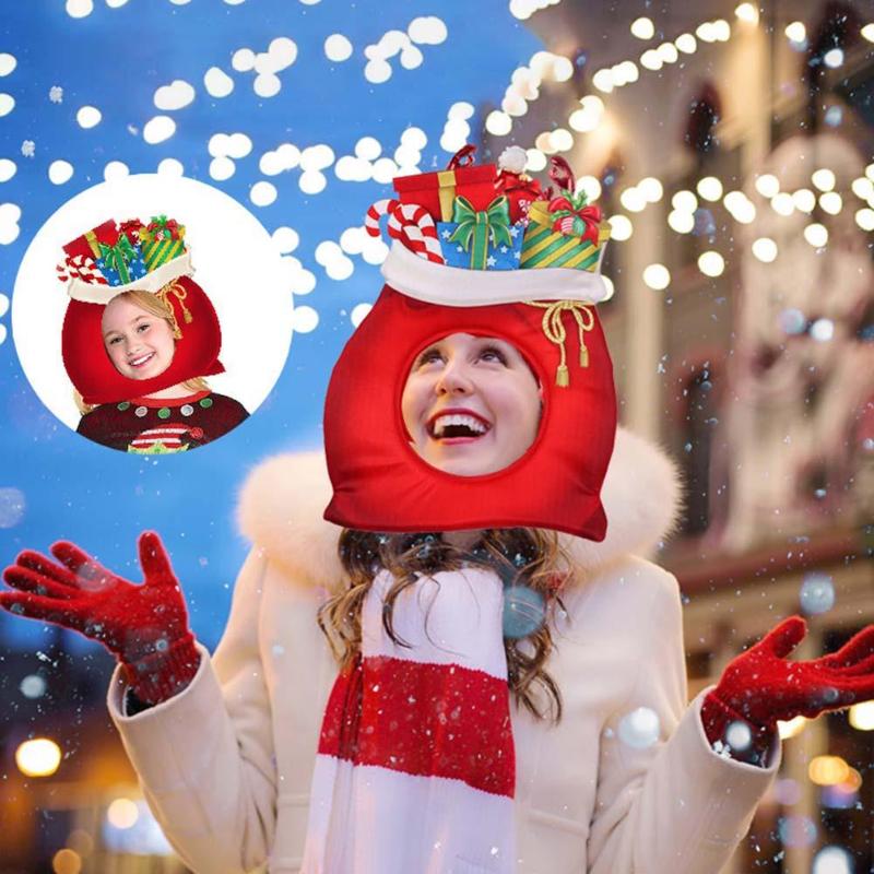 

Lucky Bag Hat Cosplay Party Props Hat Box Shaped Headwear Headgear for Christmas Holiday Party Props 2020 Hot