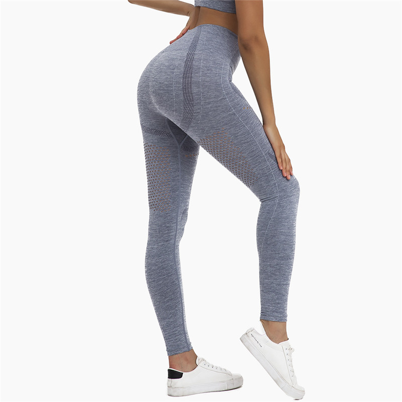 

Women Fitness Sports Leggins Mesh Sexy Gym Yoga Leggings Running Sports Pants Workout Seamless Yoga Leggings Fitness Tights, Black