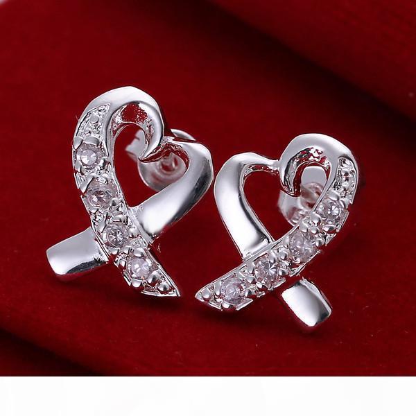 

A 10 Pairs Diffrent Style Women 'S 925 Gemstone Silver Earrings Gte4 ,High Grade Wholesale Fashion Sterling Silver Stud Earrings