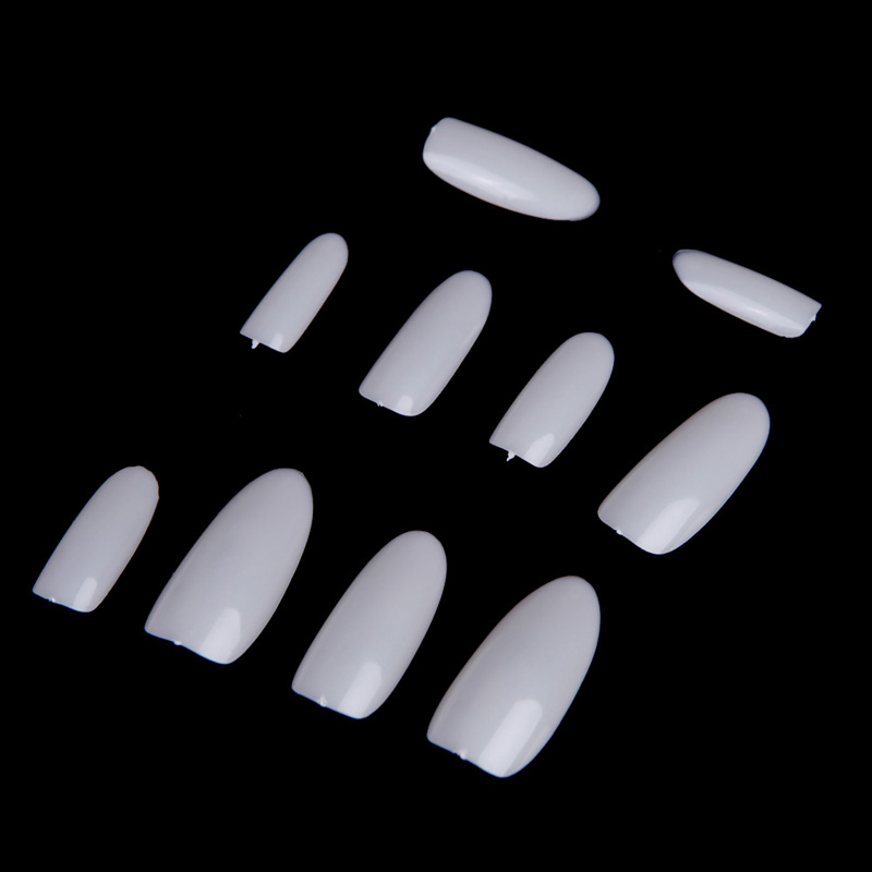 

Hot Sale 5bag*500pcs/pack Nude White Professional Oval Fake Nails Full Cover French Style DIY Women Decoration Manicure Tools