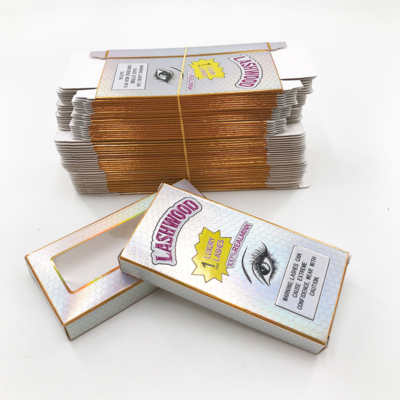 

20pcs Eyelash Packaging Box Wholesale Lashes Boxes Empty Case 8-27mm Lashes Rectangle Lashwood Box without Tray Lashes