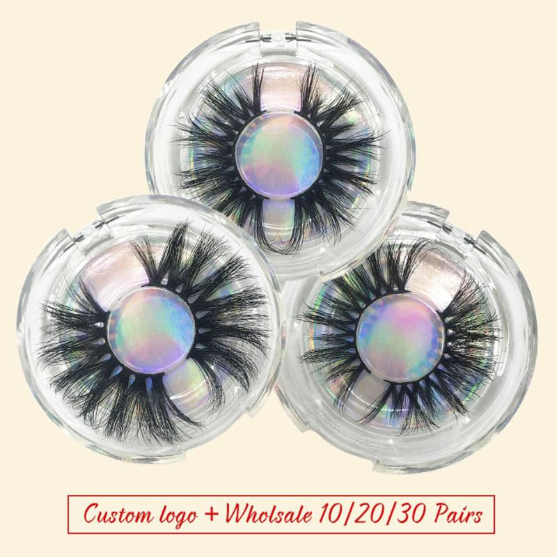 

EyeLashes Extension Long 5D 25mm False Eyelashes Make Up Curly 3D Mink Lashes Wholesale Mink Supply Free Packaging Box