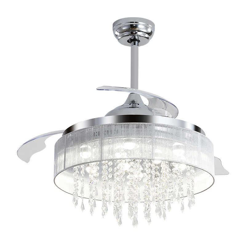 

Ceiling fan lamp European luxury home living room dining room modern minimalist electric fan frequency conversion