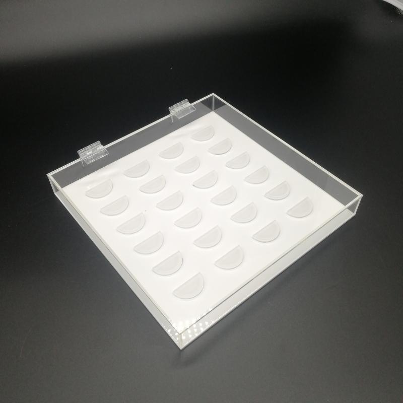 

12Pairs/Set 3D Eyelash Storage Box Transparent Acrylic Display Container Eyelashes Sample Catalog Display Card Lash Tray