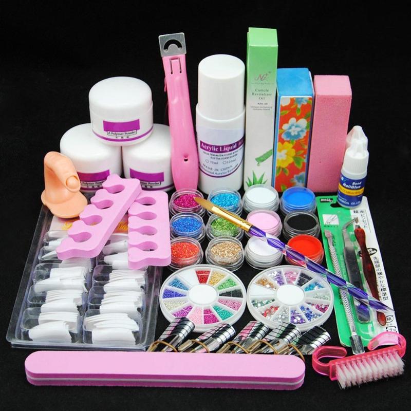 

Acrylic powder Shiny Glitter Nail Art Decoration Acrylic Nail Kit