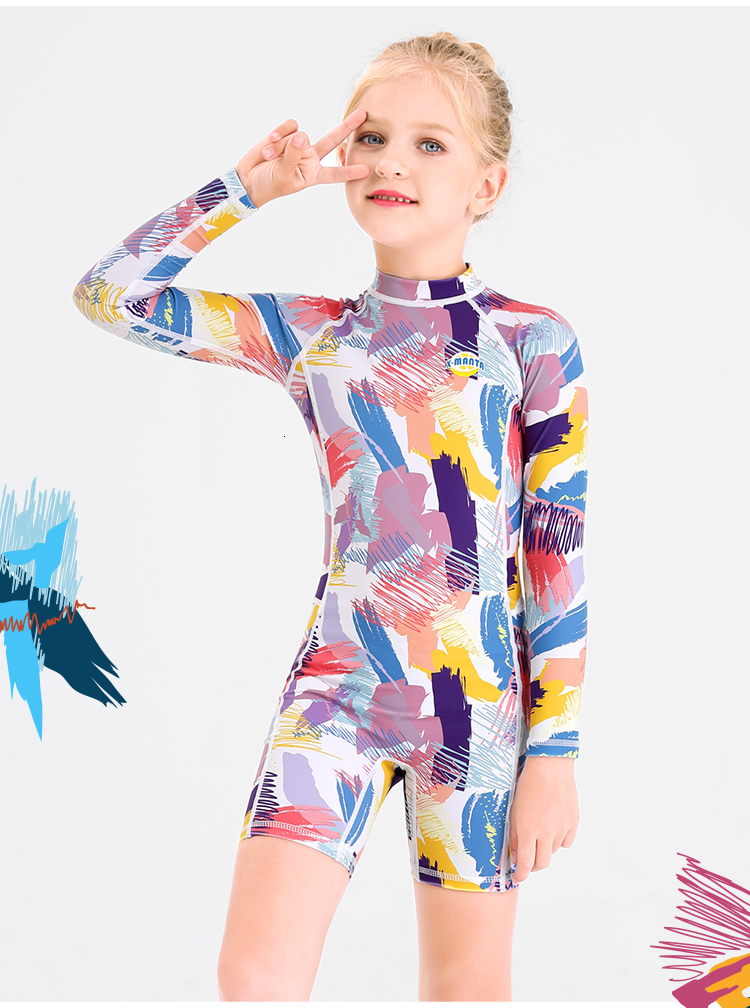 Best And Cheapest Beach Accessories Girls Swimsuit Upf 50 Uv One Piece Swimwear Printed 2 10 Years Boys Kids Back Zip Rash Guard Bathing Suits Sunsuit Sun Uv For Sale Dhgate Com