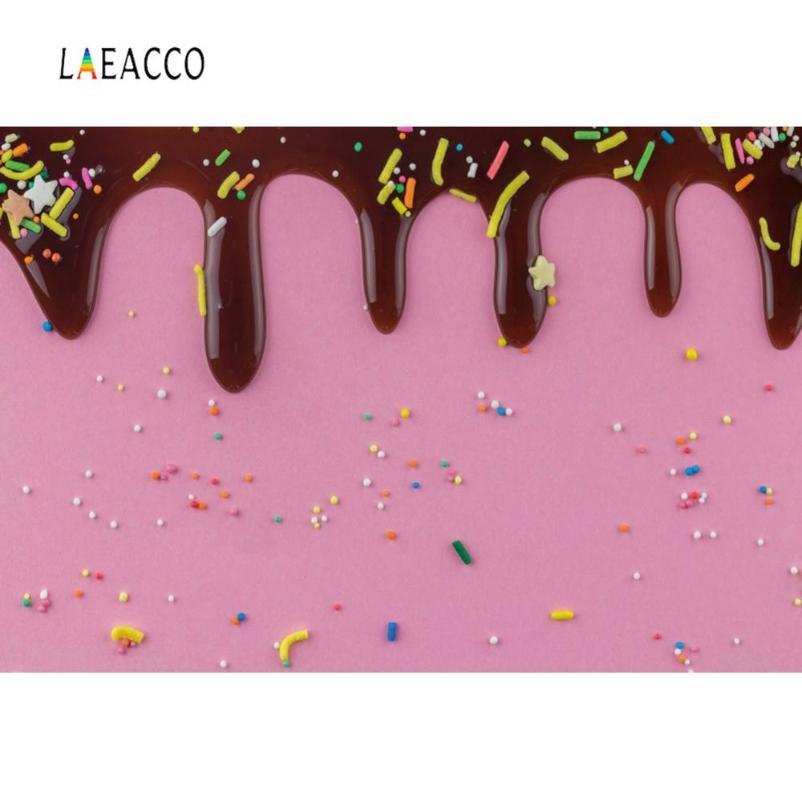 

Pink Backgrounds For Photography Ice Cream Cake Birthday Party Love Baby Newborn Portrait Photo Backdrops For Photography