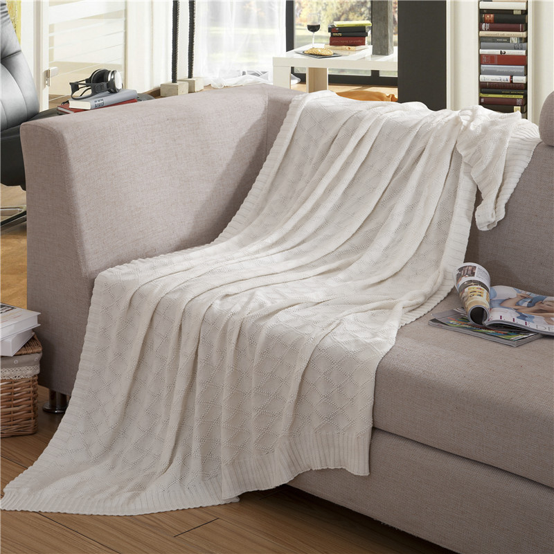

Plaids 100% cotton knitting blanket office nap air conditioning throw blanket for Summer/Autumn on Sofa/Bed 120*180cm/180*200cm