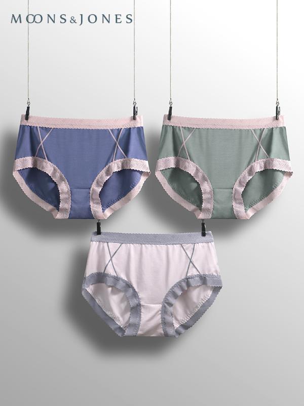 

Plus Size Mid Waist Panties Women Laces Super Large Briefs Ladies Thin Sexy Big Elastic Laces Comfortable Underwear Girls, Pink