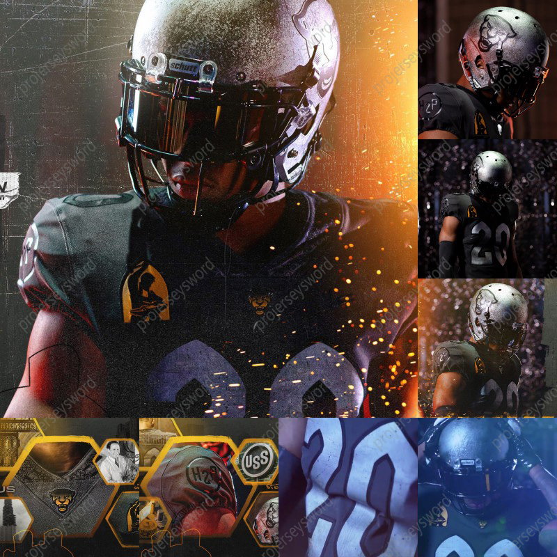 

2020 Pittsburgh Panther Unveil Gray Uniforms Davis Beville Logan Clouse Eli Kosanovich Nick Patti Kenny Pickett Joey Yellen Paris Brown, Youth s-xl