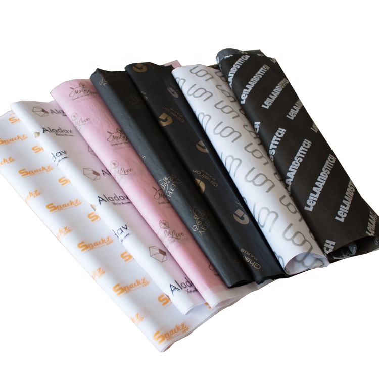 

Popular custom printed logo wrapping paper tissue/custom tissue paper