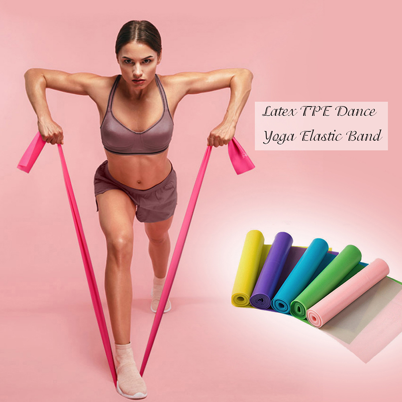 

150/180/200CM Fitness Exercise Resistance Band Rubber Yoga Elastic Bands Loop Rubber For Home Gym Training Resistance Band