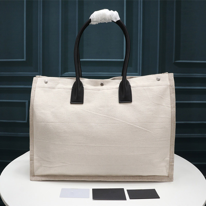 

Designer Luxury Handbag Rive Gauche Tote Bag shopping bag high quality fashion linen Large Beach bags travel bag fashion Bags, #3