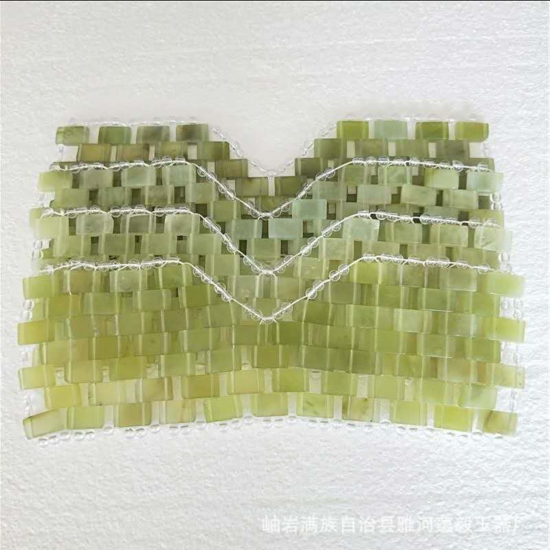 Natural Jade Eye Mask Jade Eye Curtain Face Massager Sleep Mask Stone Massage Wrinkle Remove Jade Mask Beauty Care Tool-image-572447052