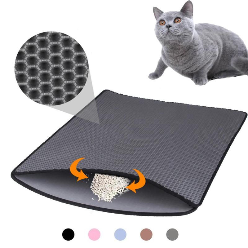 

EVA Pet Cat Litter Mat Waterproof Double Layer Cat Litter Trapping Mats Pad Non-slip Kitten Clean Pet Products Cats Accessories
