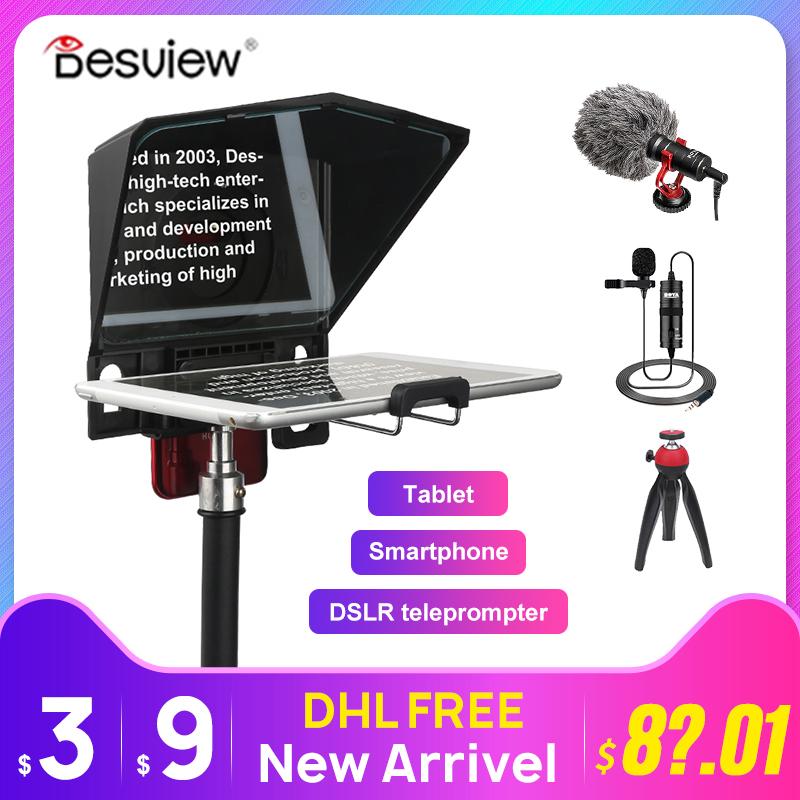 

Bestview T2 Smartphone Teleprompter for Camera Photo Studio DSLR for Youtube Interview atem mini pro