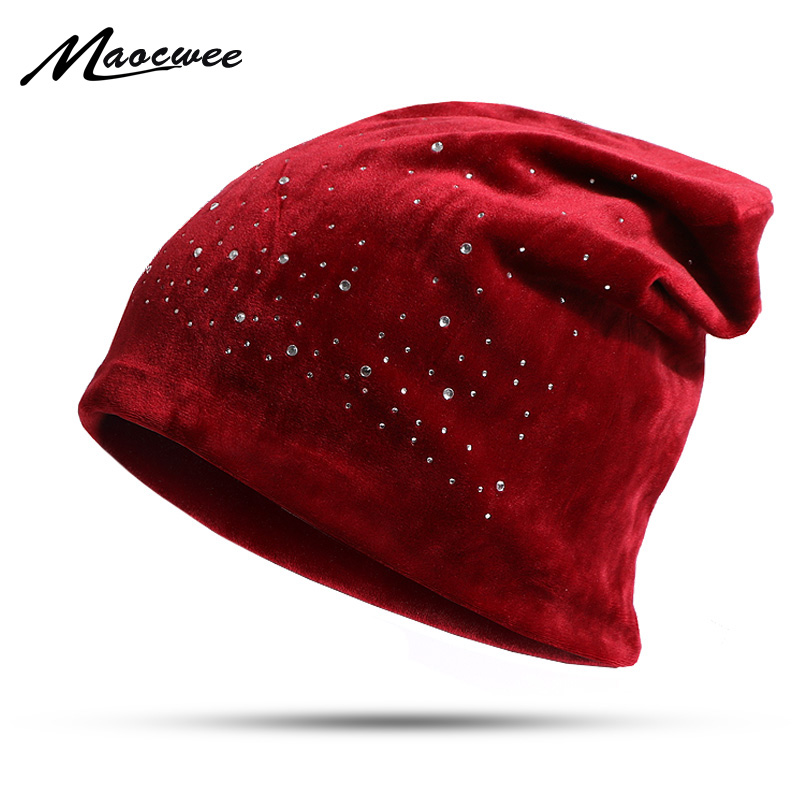 

Twinkle Spring Autumn Beanies Hats Turban Cap Casual Solid Color Knit Beanie Hats For Women Winter Beanies Caps Good Looking