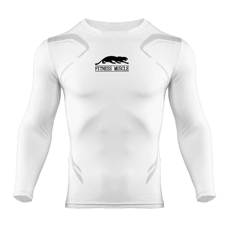 

Quality Quick Dry Running Shirt Men Bodybuilding Sport T-shirt Long Sleeve Compression Gym T Shirt Men Fitness Tight rashgard, Photo color