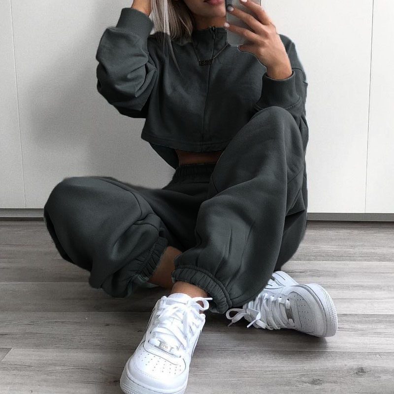 

Women Sweatpants Sexy Solid Color Casual Joggers Pants Ladies Streetwear Track Pants Kpop Trousers Wild Loose Hip Hop Trousers, As photo shows