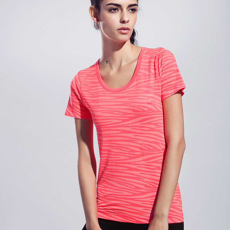 

Hot!!Women Shirts Sports Fitness Yoga Short Sleeve T Shirt Ladies Running Loose T-Shirt Quick Dry Tees Tops gym Clothing, Green