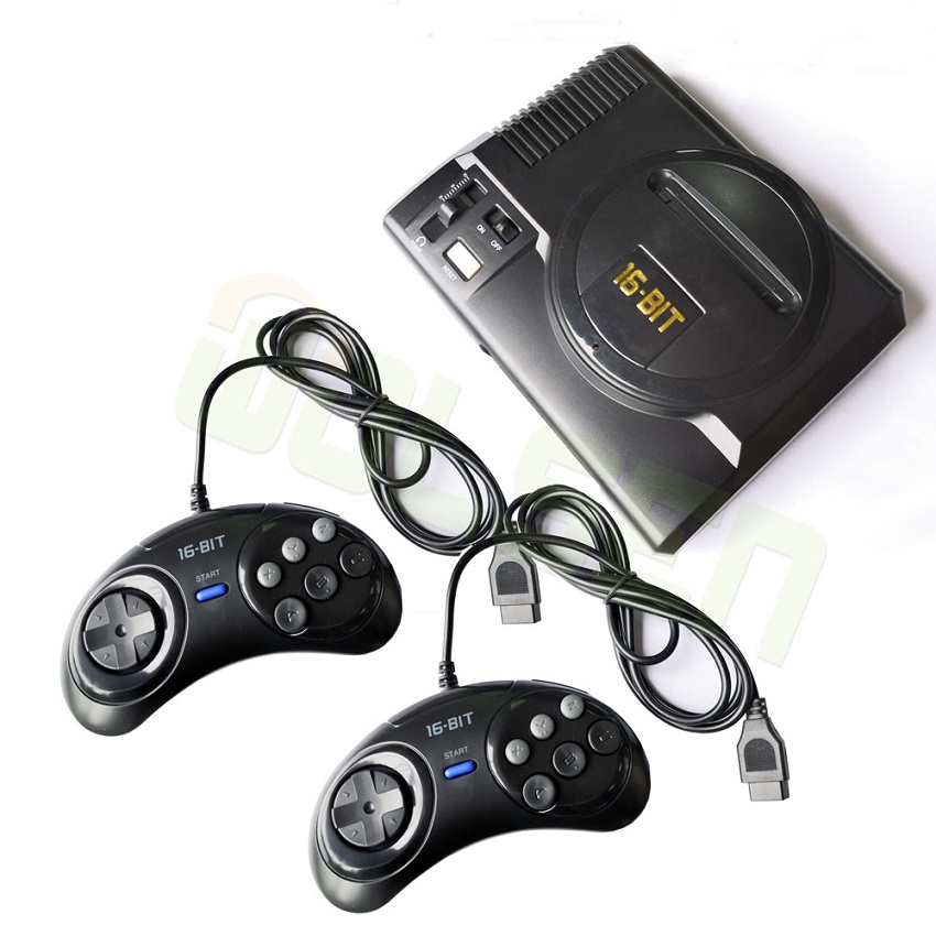 

Newest Retro Mini TV Video Game Console For Sega MegaDrive 16 Bit Games with 208 Different Built-in Games Two Gamepads AV Out