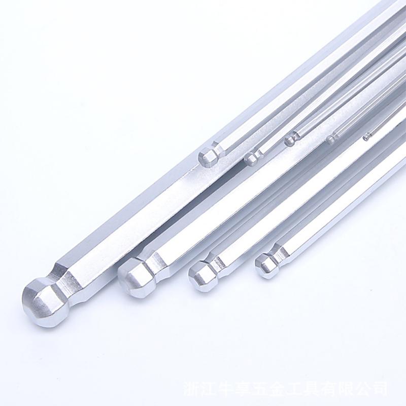 

9 Pcs/set Wrench Ball End Torque Hex Key L-type Allen Hexagon Repair Tools