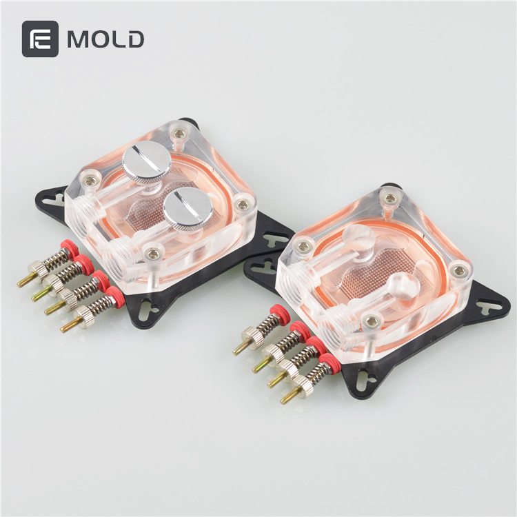 

GPU Water Block Cooling Double 4 holes Channel Of Copper Column Video Graphics Card Cooler Radiator 0.4mm For AMD NVIDIA