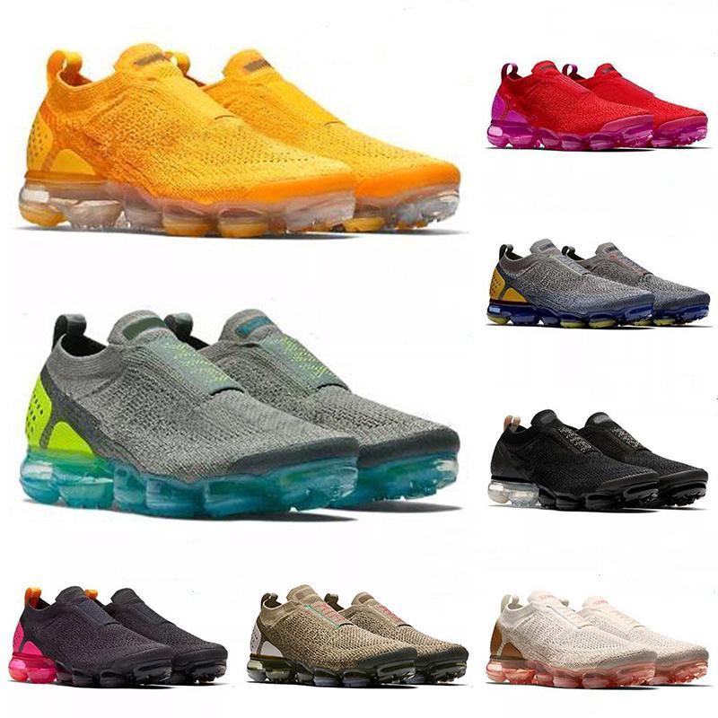 

2020 Cushions Knit 2.0 Fly Men Running Shoes Newest Olympic Triple Black Mens Volt Grey Symbol MOC Women Fashion Sneakers With box, 34