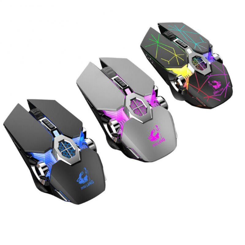 

Hot X13 Gaming Mouse LED Breathing Light Silent Mouse Rechargeable Wireless Gaming Professional Gamer For PC Laptop