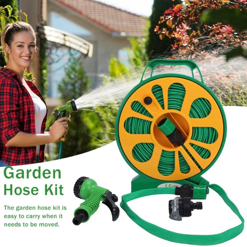 

Garden Hose Kit Expandable Watering Hose with 7 Spray Nozzle for Washing Watering, Show