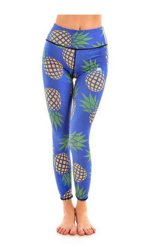 

Women Sports yoga trunks swimming trunks Print Yoga Long pants, Orange