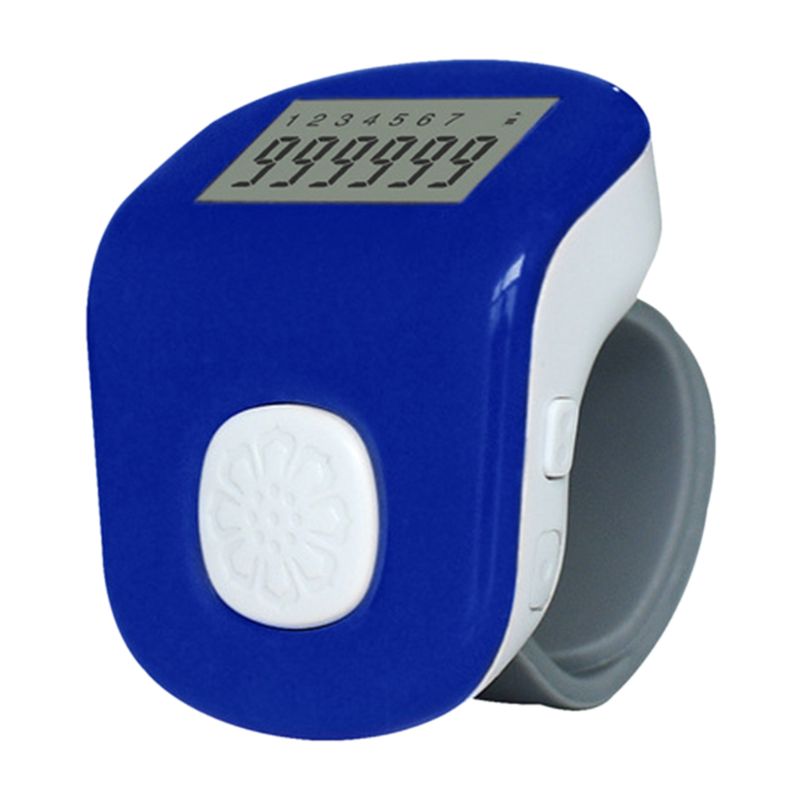 

6 Digital Rechargeable Hand Tally Counter 7 channels LED light Electronic Prayer Silicone Ring Counter 999999 Counters