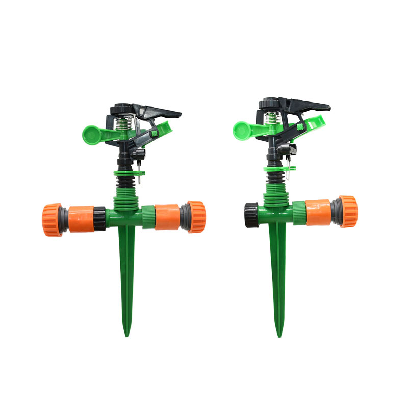 

Adjustable garden lawn rotating sprinkler With nozzle holder Rocker nozzles garden lawn Watering 1/2" 3/4" hose 1 PCS