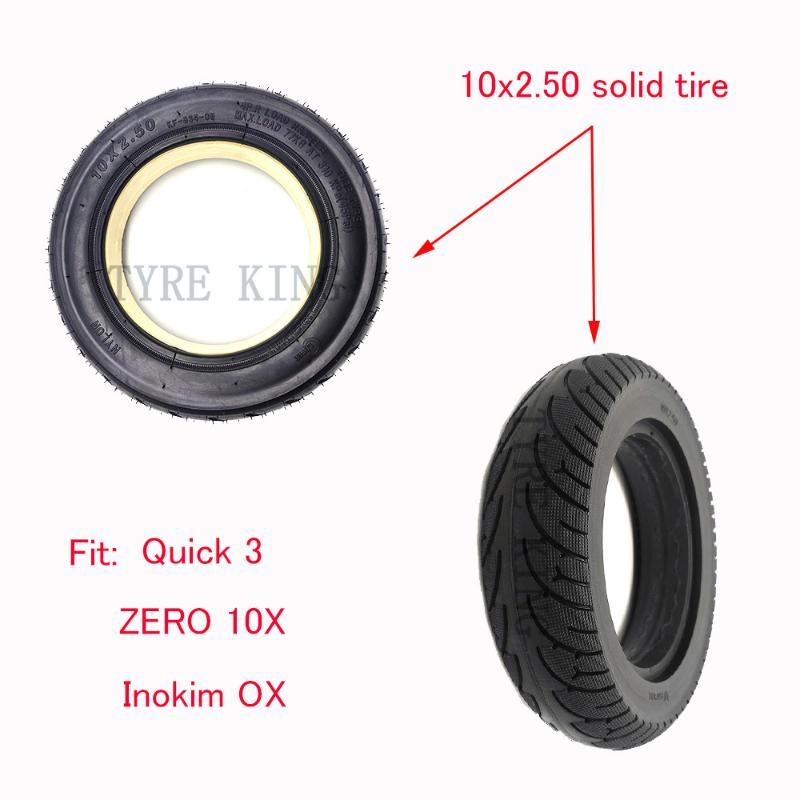 

10x2.50 Solid Tire None Inflatable Explosion-proof Tyre for Electric Scooter Balance Drive Bicycle Electric Vehicle Tyre