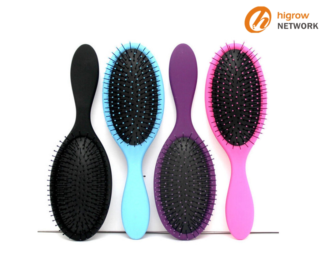 

Hot Wet & Dry Hair Brush Original Detangler Hair Brush Massage Comb With Airbags Combs For Wet Hair Shower, Silver