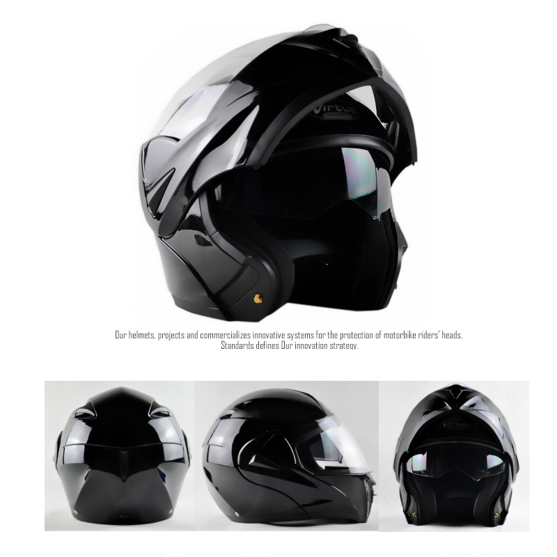 

Adult Motorcycle Helmet Safety Helmet Flip Up with Inner Sun Visor Double Lens Dual Visor Racing Motocross Quad Dirt Bikeug, Yellow