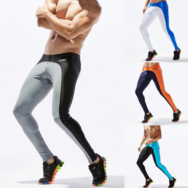 

New Fashion Men' Sports Training Bodybuilding Workout Fitness Long Pants Sports Pants Sweatpants Trousers Skinny seamless, Black