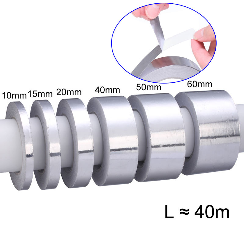 

40m Aluminium Foil Tape BGA Heat-resistant Foil Tape High Temperature Resistant Adhesive